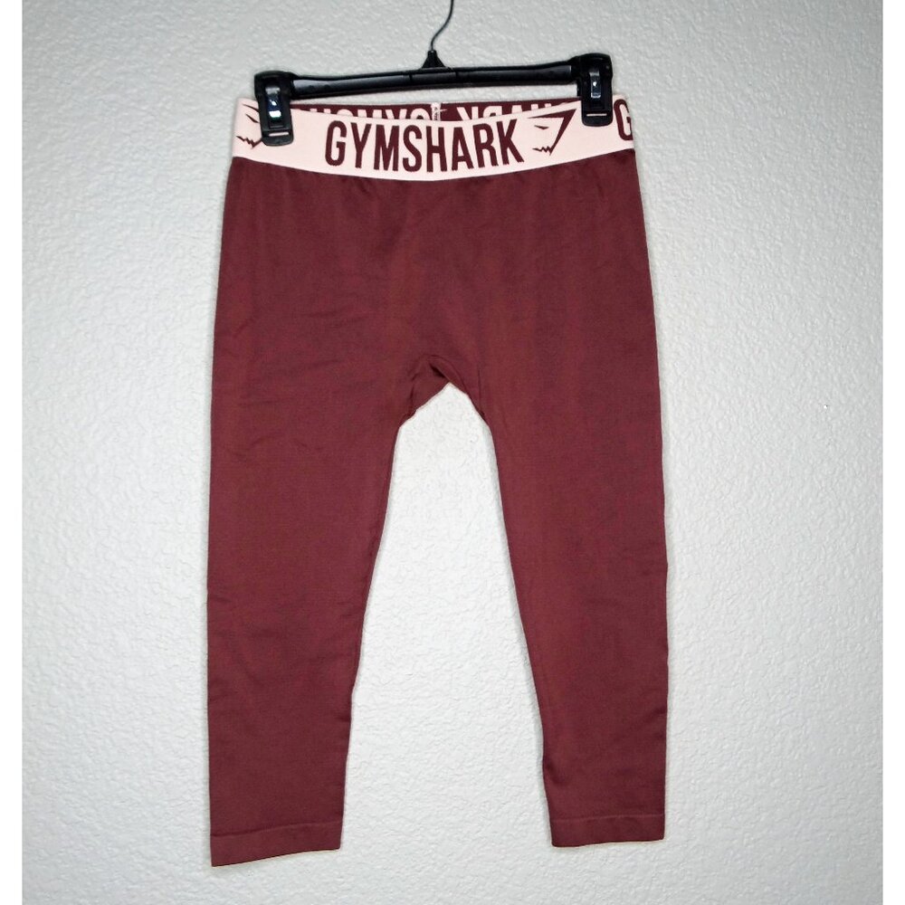 Gymshark Cropped Leggings Berry Pink Size Small S Seamless